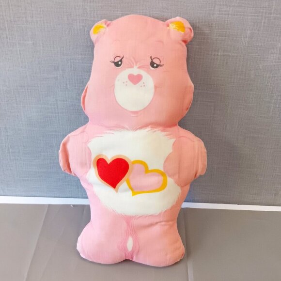 VTG Care Bear Cut & Sew Pillow Toys Love-A-Lot 80s Handmade Stuffed Animal Plush - Picture 1 of 3